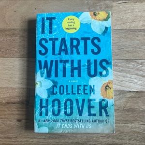 It Starts with Us paperback book By: Colleen Hoover